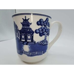 Johnson Brothers Blue Willow Coffee Mug Tea Cup England Blue White Transferware